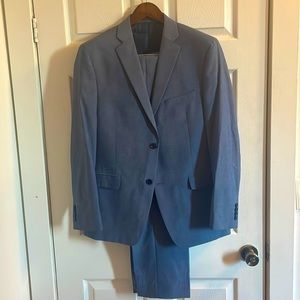 Alfani Slim-Fit Summer Weight Light Blue Suit